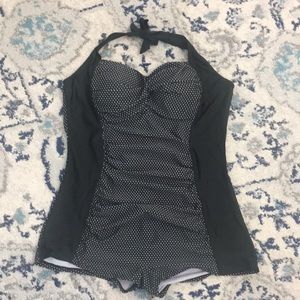 Halter top, one piece